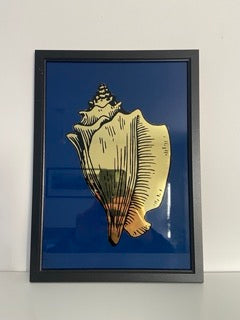 Conch Shell Artwork – A Timeless Ocean-Inspired Piece - Gold-Gilded