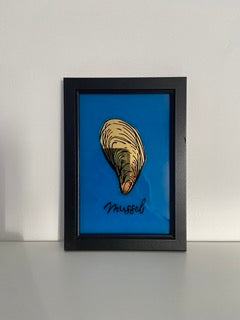 Mussel- Hand painted Gilded Artwork – Framed